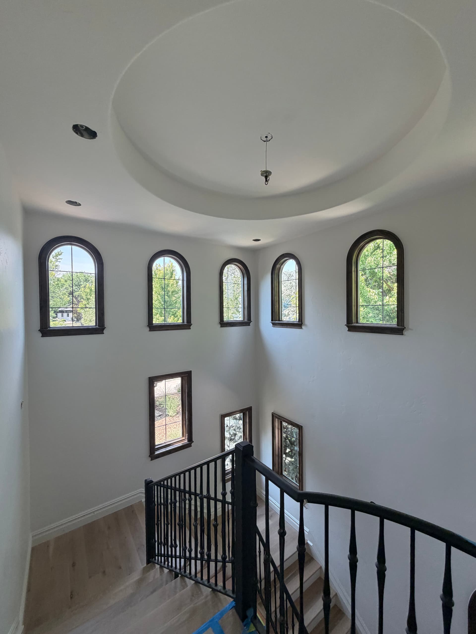 Tall Foyer Windows in Cherry Creek Cleaned Top to Bottom image