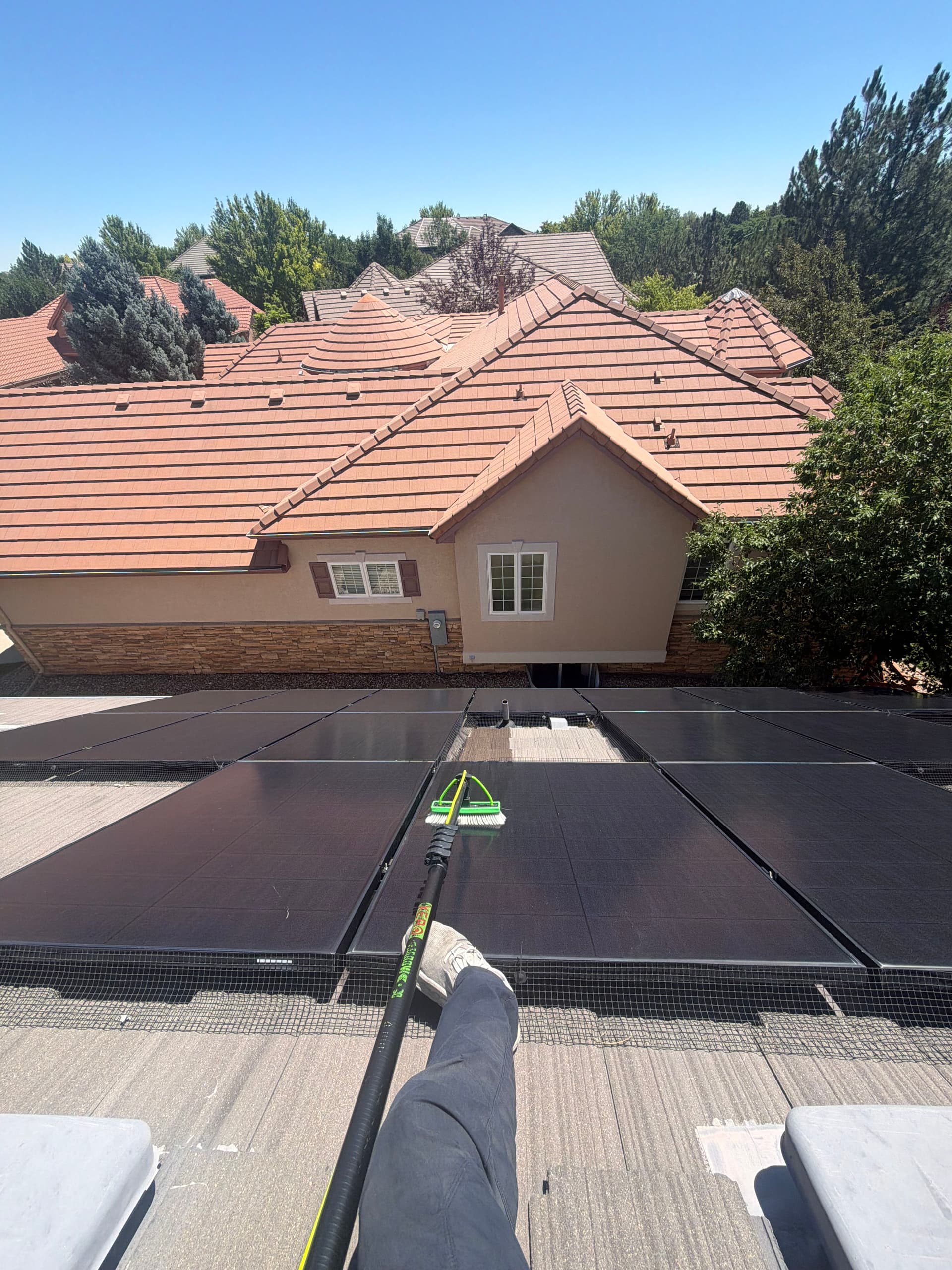 Solar Panel Cleaning Done Right at a Cherry Creek Home image