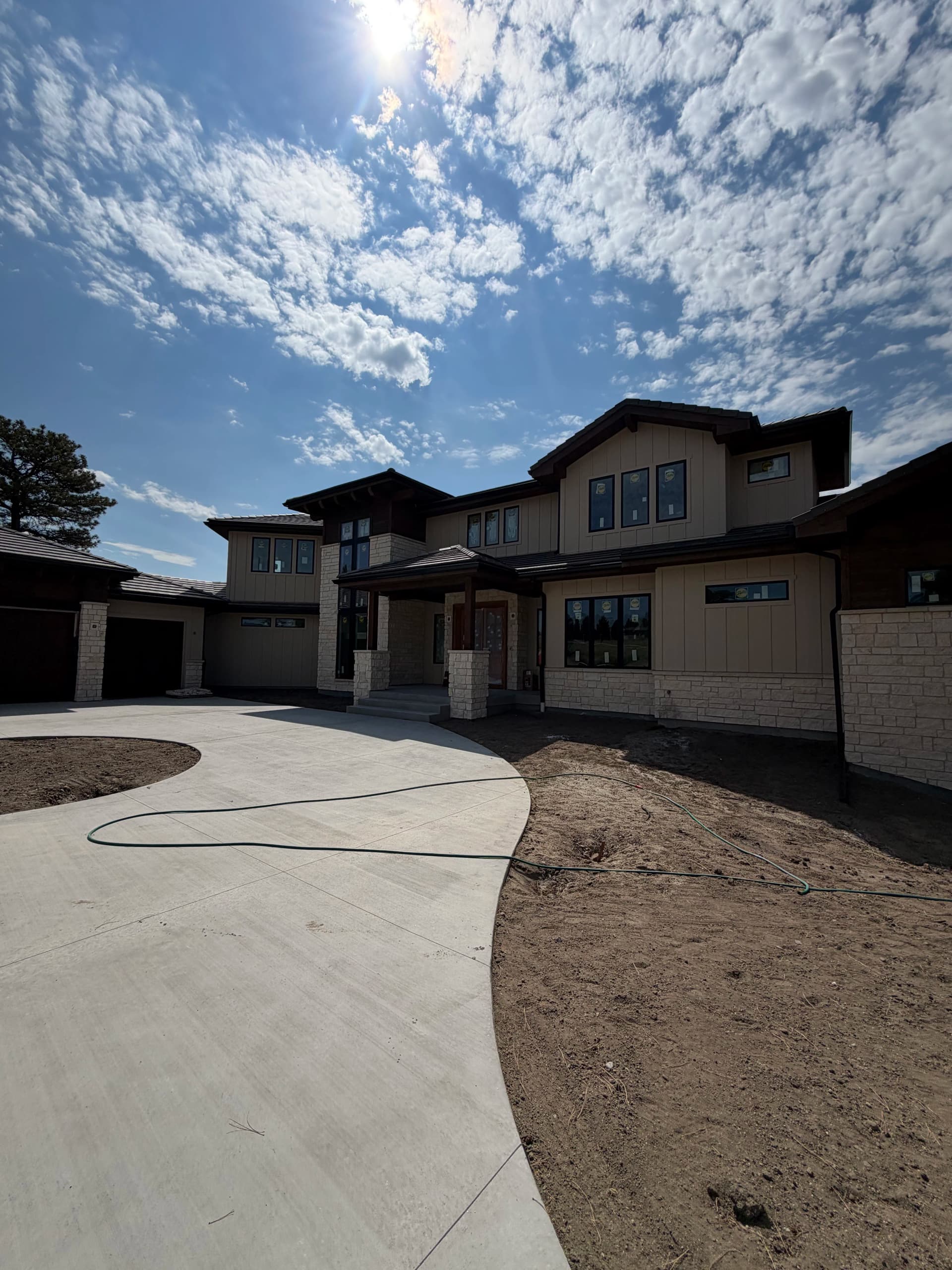 New Construction Window Cleaning on a Brand New Custom Home image