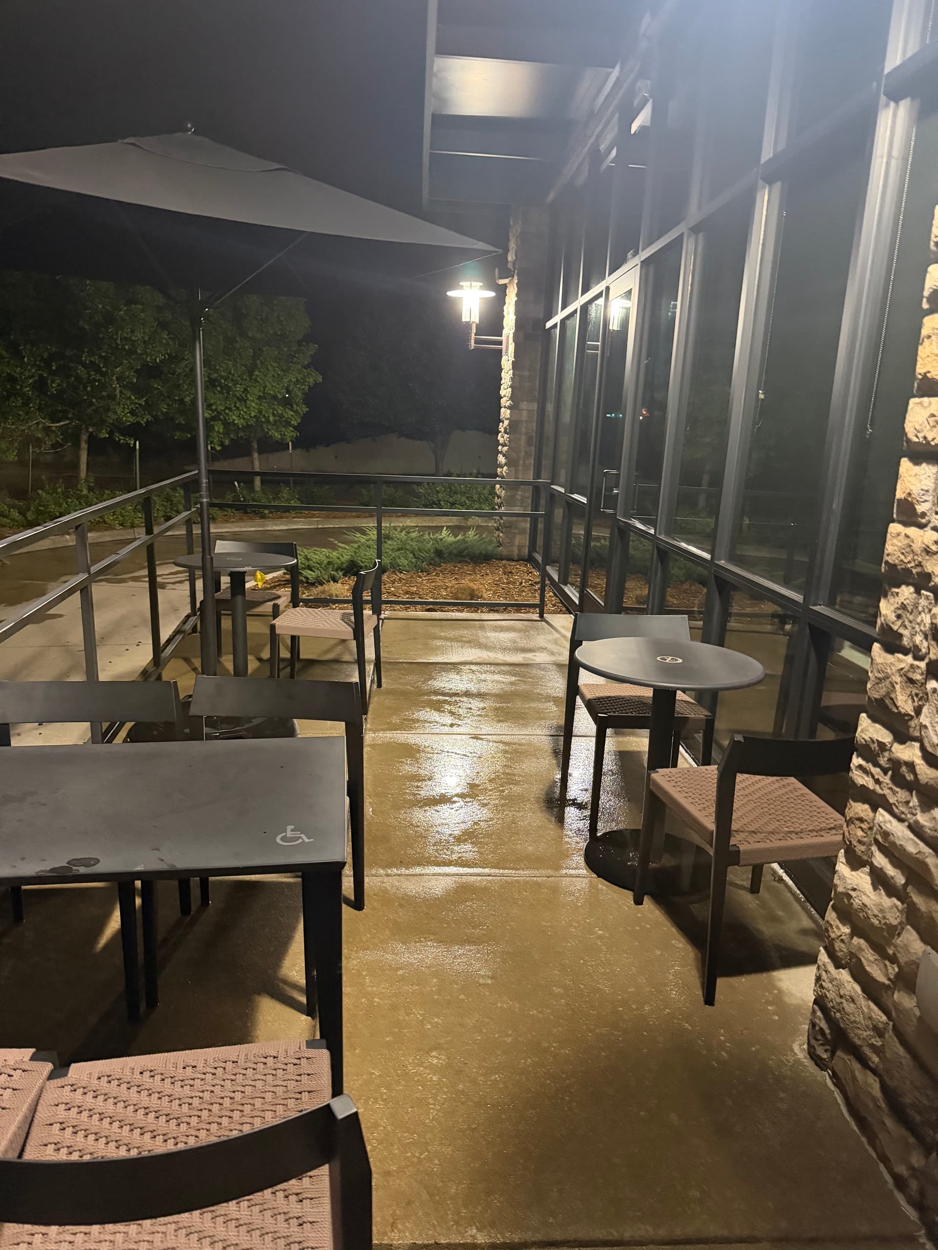 Commercial Concrete Pressure Washing for a Local Business Patio image